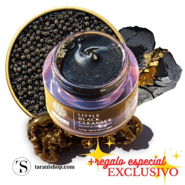 Luxea Little Black Cleanser: Bálsamo limpiador facial de caviar y carbón activo