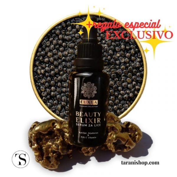 Luxea Beauty Elixir: sérum facial con caviar, oro, plata y platino