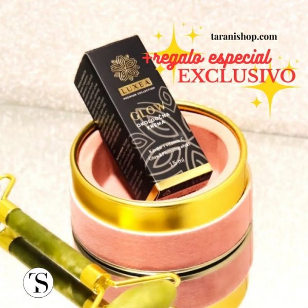 Luxea Glow: Crema para contorno de ojos con caviar, oro, plata, platino y vitamina C