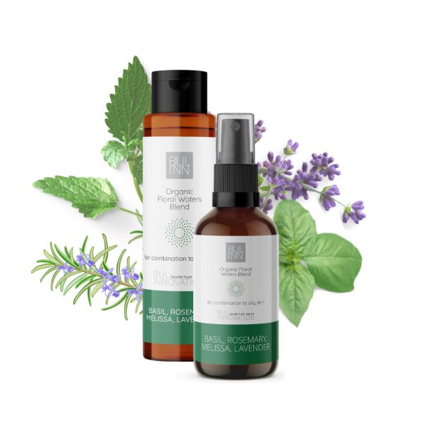 Agua floral orgánica para piel y cabello grasos anti estrés