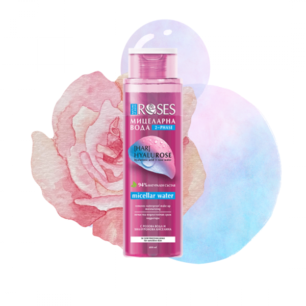 HYALURose agua micelar bifásica waterproof con ácido hialurónico y rosas