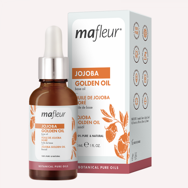 Aceite esencial de jojoba dorado