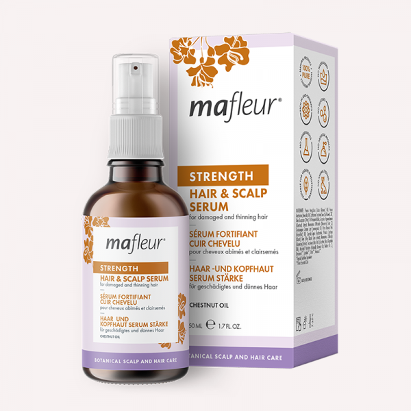 Sérum para cabello y cuero cabelludo de castañas