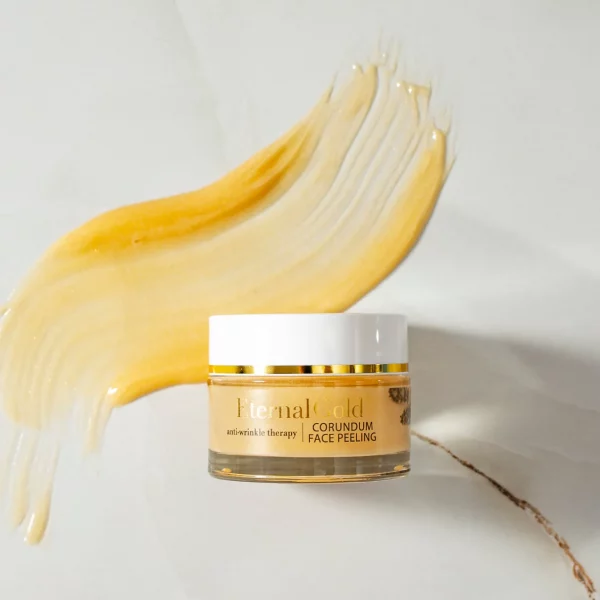 Exfoliante facial de grano fino con oro