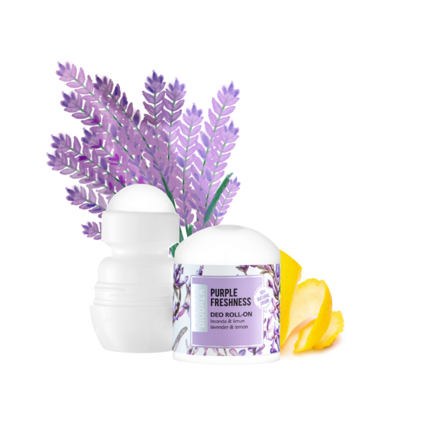 Purple Freshness Desodorante natural con lavanda, manzanilla y limón