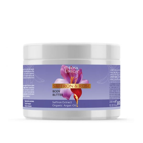 Loción corporal anti edad de azafrán y rosas