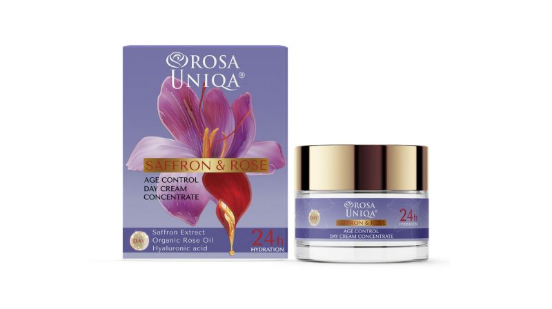 Crema concentrada de día de azafrán, rosas y AH