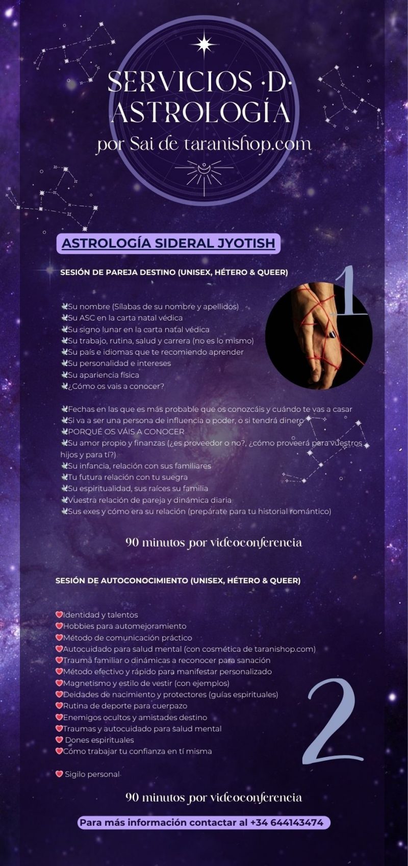 ASTROterapia: sesión de astrología sideral, matriz del destino o tarot con nuestra cofundadora Sai - Imagen 2