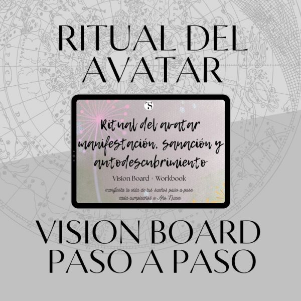 Ritual del Avatar + Vision Board + Workbook anual: manifestación de metas, sanación personal y autodescubrimiento paso a paso