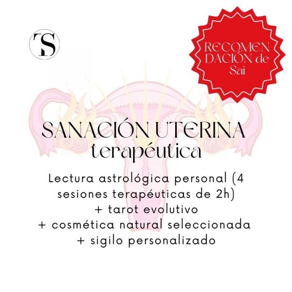 Pack terapéutico SANACIÓN UTERINA: Empoderamiento femenino & bienestar sexual (4 semanas + cosmética)